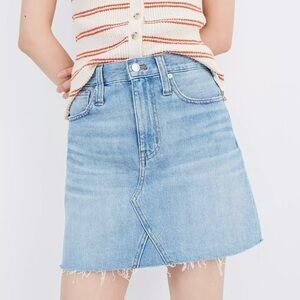 Madewell Rigid Denim A-line Skirt - 26